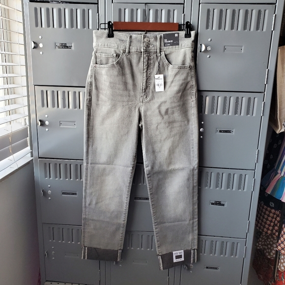 High waisted slim gray jeans - Picture 3 of 11
